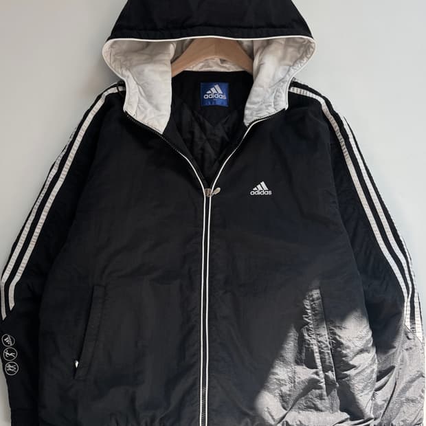 Adidas 아디다스 올드스쿨 멀토스 블랙컬러 후디 자켓