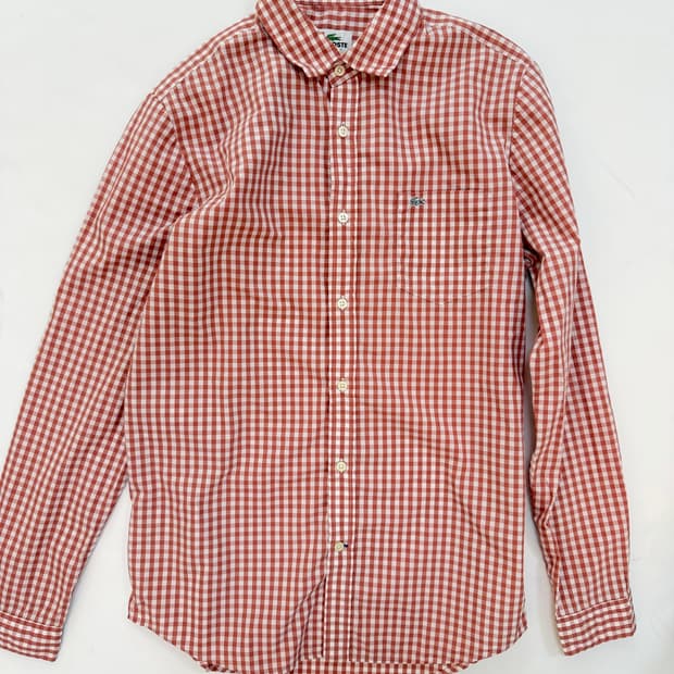 라코스테 vtg 체크 클래식 셔츠