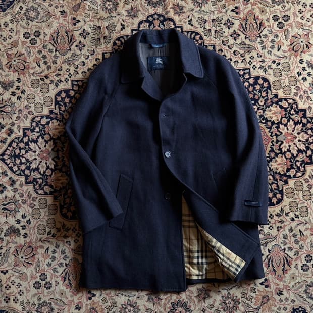 버버리 캐시미어 트위드 래글런 코트 105