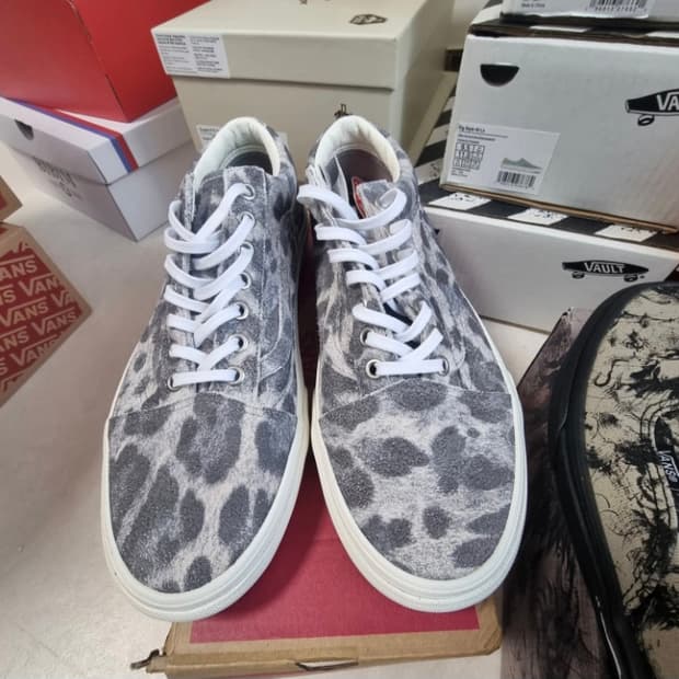 반스 올드스쿨 레오파드 스웨이드 270