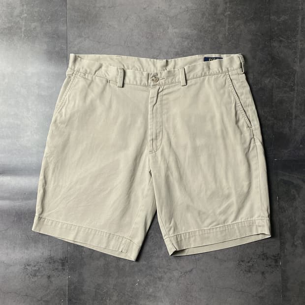 RALPH LAUREN 랄프로렌 빈티지 베이지 치노 하프팬츠 A01082