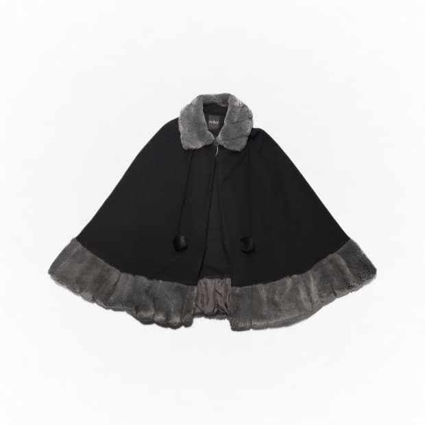 Valley 퍼 칼라 망토