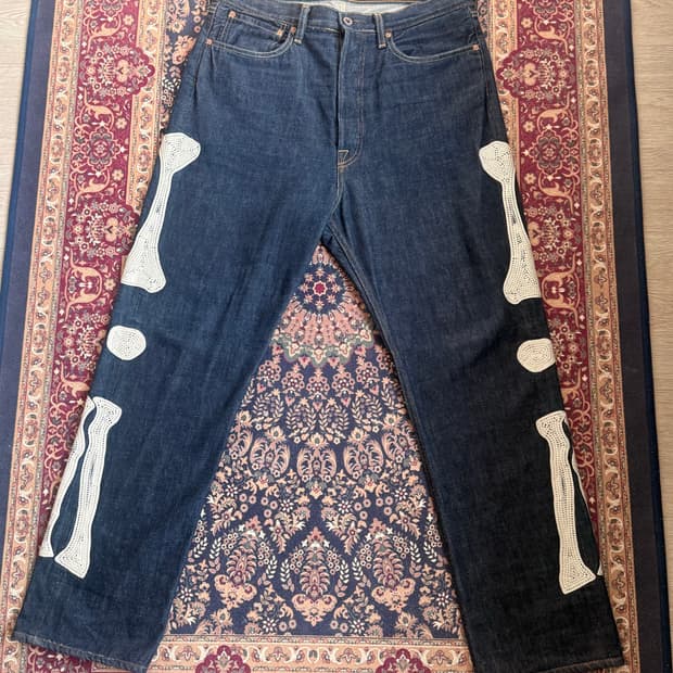 [34] 캐피탈 본 데님 팬츠