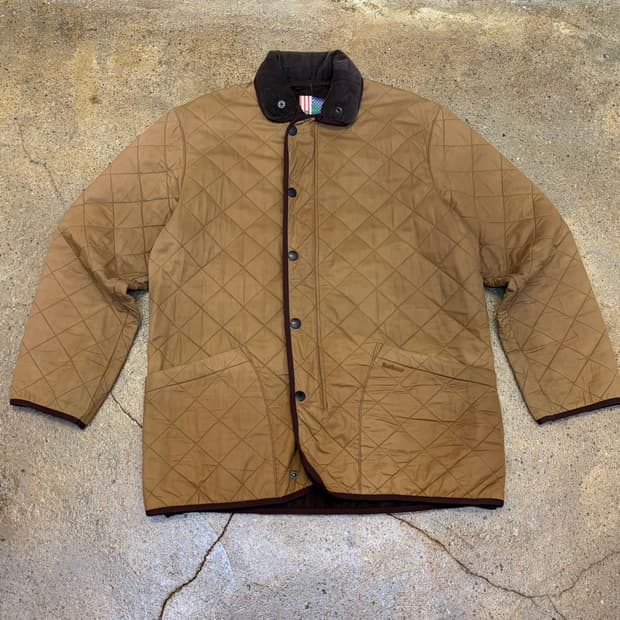 레어 90s USA 바버 퀼팅자켓 경량패딩 패딩 자켓
