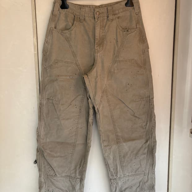 노매뉴얼 페인티드 더블니 팬츠 L