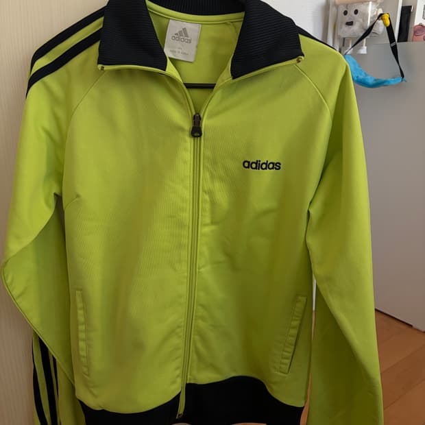 형광 빈티지 아디다스 져지 트랙탑