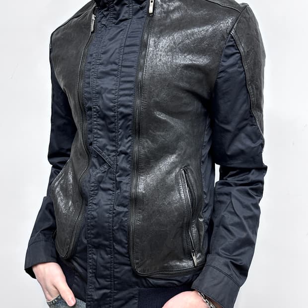 우영미 하이브리드 멀티 지퍼 자켓