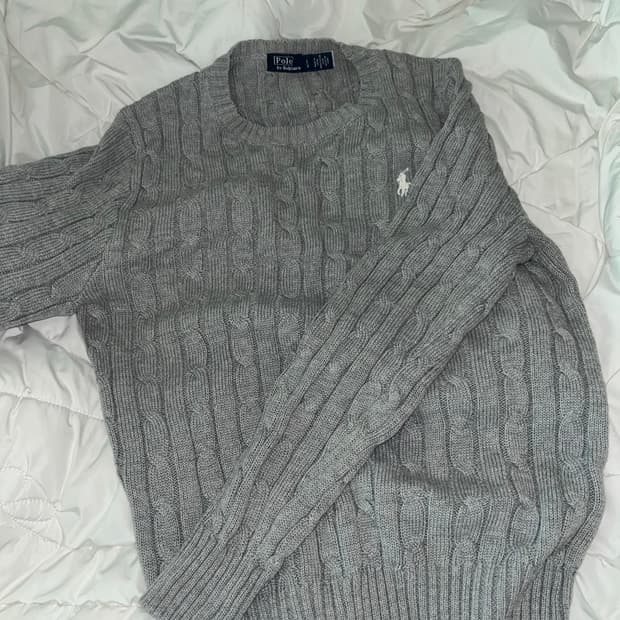 폴로 그레이 니트