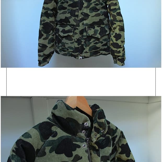 삽니다) 베이프 코듀로이 패딩