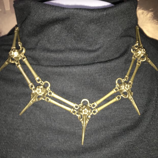 No. 52 / 난리나버린 악마인지 새인지 펑크 목걸이