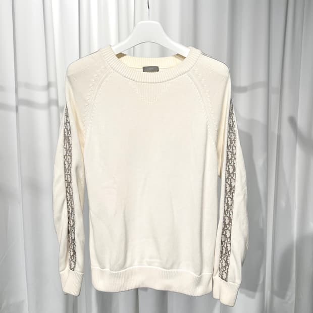 (M) 디올 인서트 니트 아이보리 