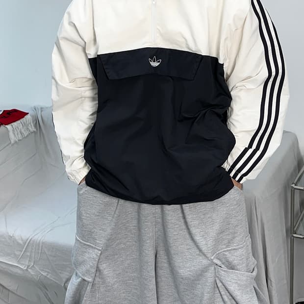 아디다스 파이어버드 오레오 바람막이 아노락 L