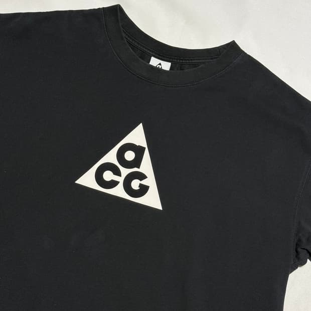 XXL 나이키 ACG 빅로고 블랙 반팔티