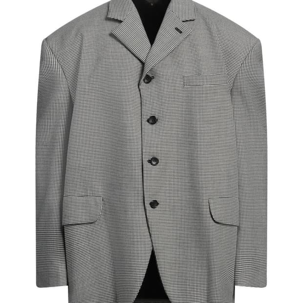 꼼데가르송 체크 블레이저 S사이즈