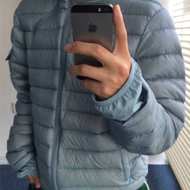 경량패딩 (Muffin Light Down Puffer, skyblue)