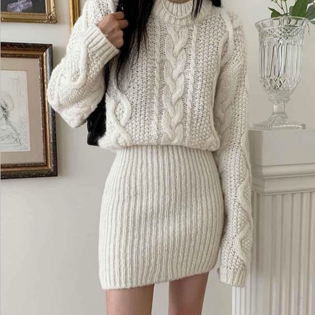 새상품) 제이키치 알파카 니트원피스