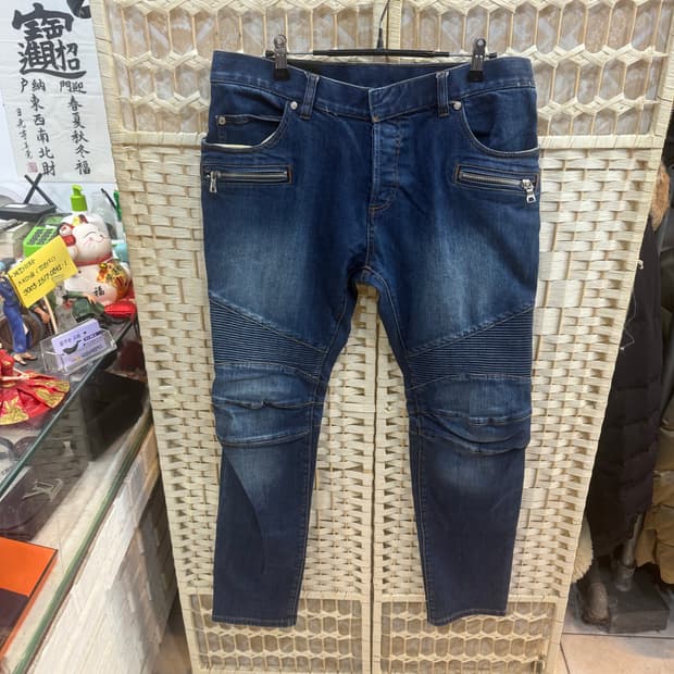 34 정품 발망 슬림 바이커 데님팬츠 팝니다