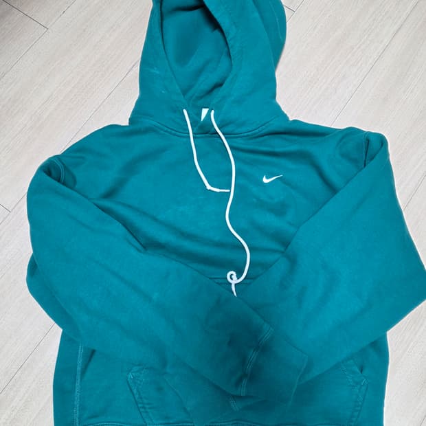 나이키 솔로 스우시 후드티 미스틱 그린