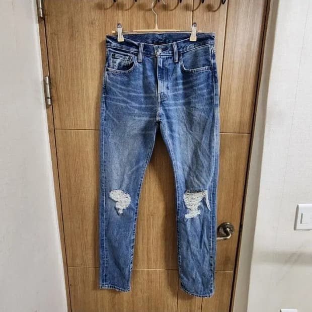 (30)리바이스 505 빈티지 데미지 데님 팬츠