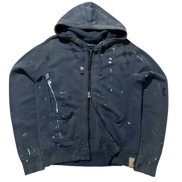 폴로 랄프로렌 디스트로이드 페인팅 투웨이 후드집업