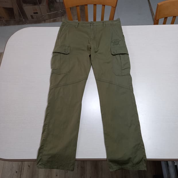 32 MLB 봄여름용 스판 카고 치노 카키 32-374