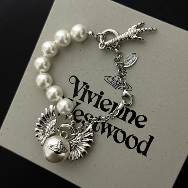 비비안웨스트우드 아카이브 윙 펄 브레이슬릿 팔찌