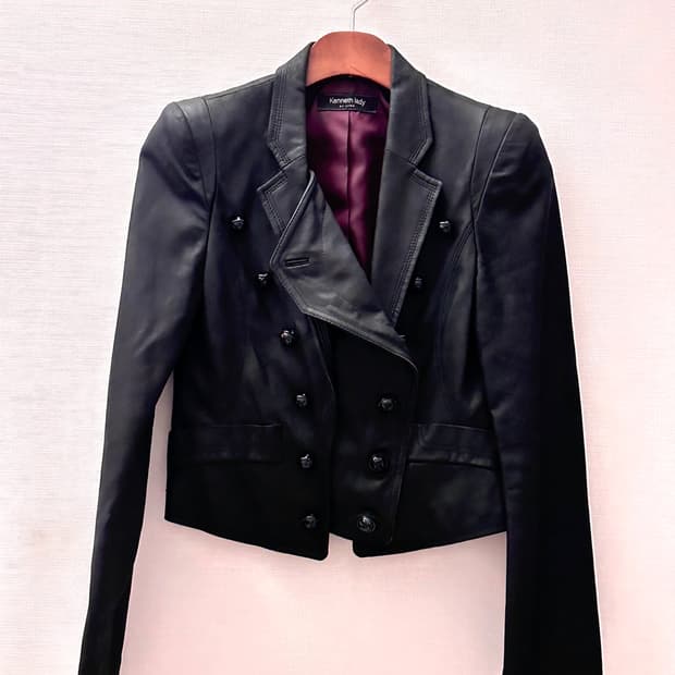 빈티지 양가죽 나폴레옹st 자켓