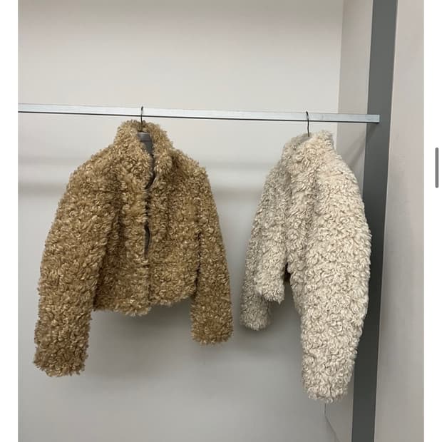 런던플랏 양모퍼자켓 브라운