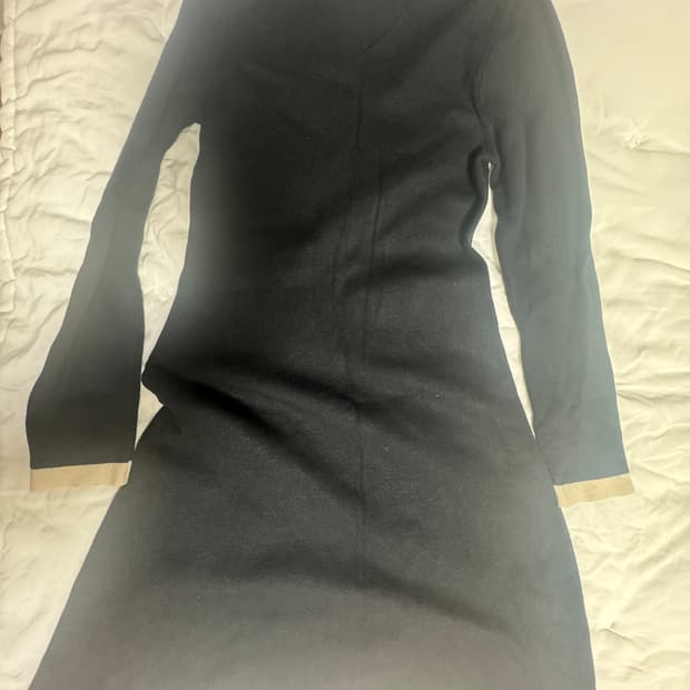 스튜디오 화이트 단정st 데일리 배색원피스