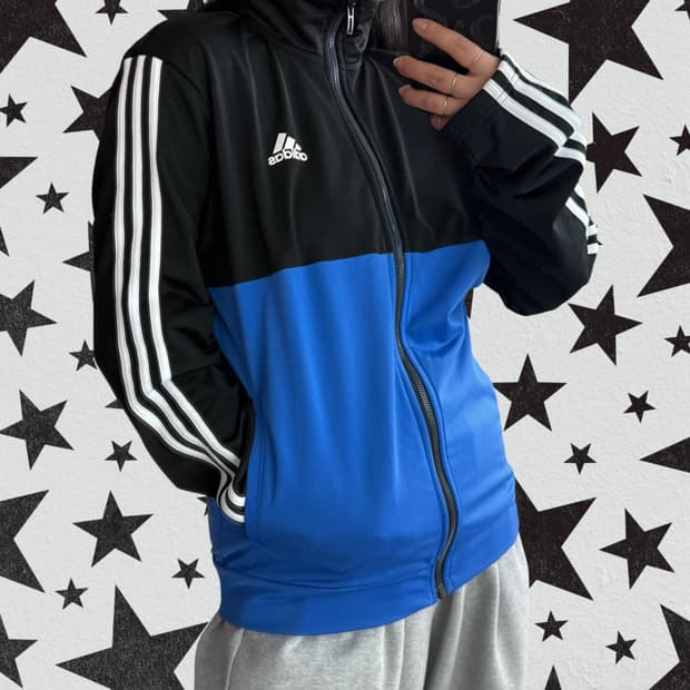 아디다스 블루 트랙탑 져지 A006