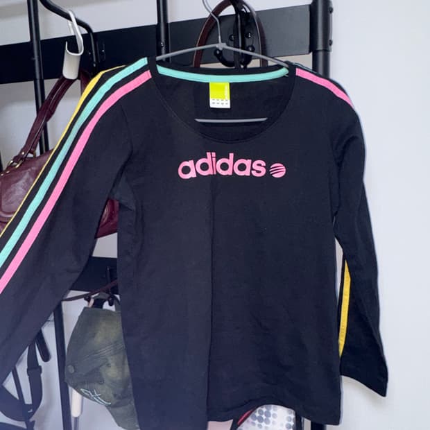 아디다스 라인 포인트 탑 y2k