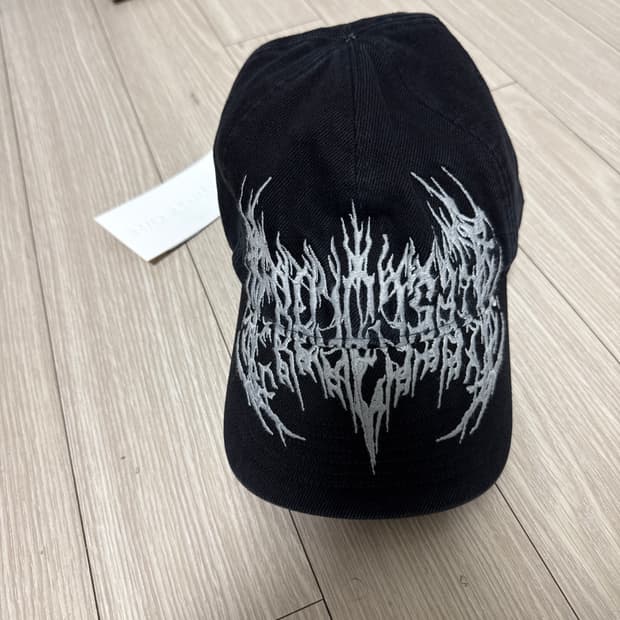 프로젝트 G/R 메탈릭 로고 캡 블랙