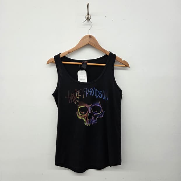 할리데이비슨 해골 나시 블랙 여성 S