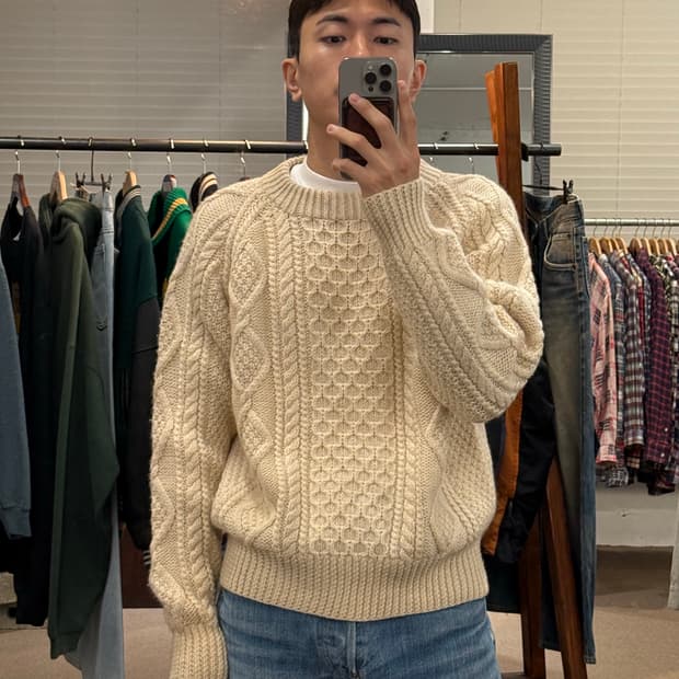 M) USA Fisherman 피셔맨 Knit Sweater