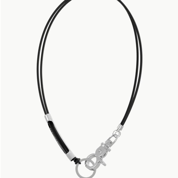 3way Sporty Necklace (Black) 40cm