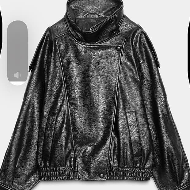 자라 페이크 레더자켓
