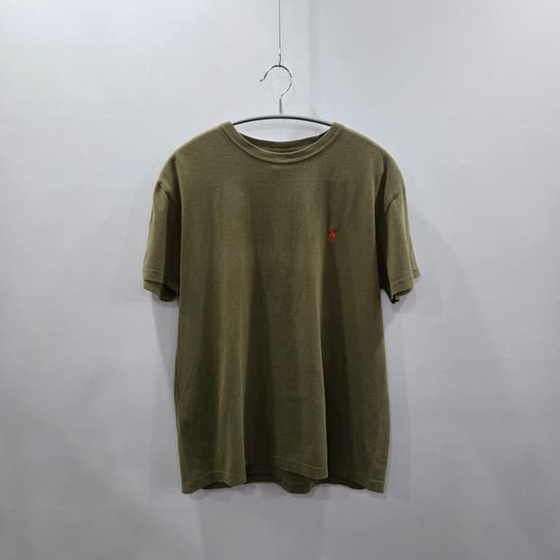 폴로랄프로렌 코튼 반팔티 카키 S