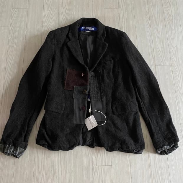 준야와타나베 축융 울 패치워크 자켓