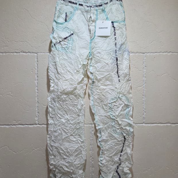 강혁 레디메이드 에어백 슈링크 와이드 트라우저 L