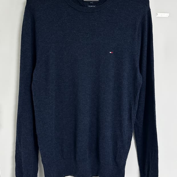 [타미힐피거] 남성 워셔블 울 니트 M사이즈 