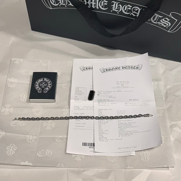 크롬하츠 페이퍼체인 8인치 새상품