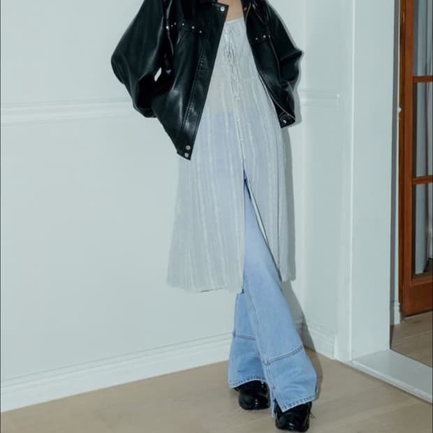 마가린핑거스 LACE CHIFFON ONE PIECE (WHITE)