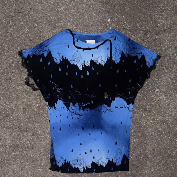 Tsumori Chisato Printed Draped Dress