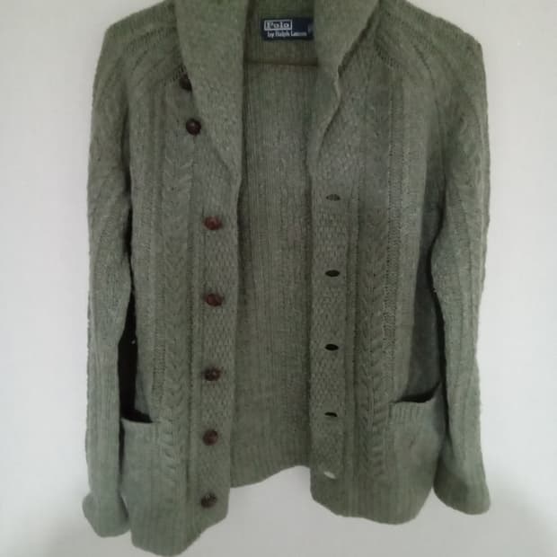 폴로 랄프로렌 솔 거다간 케이블 니트