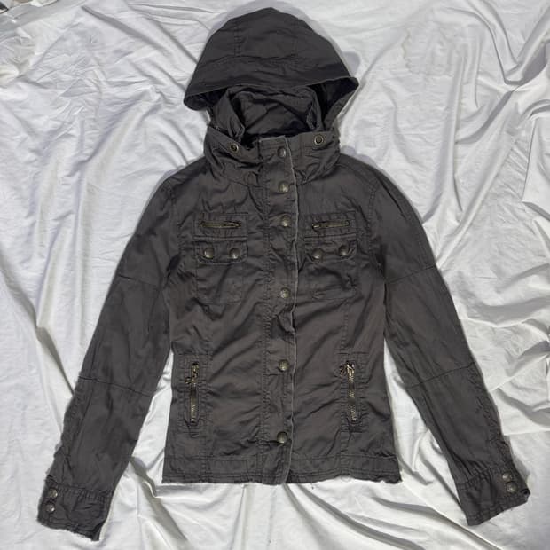 Sky bomber 보노 타입 밀리터리 후드 자켓 y2k lgb goa