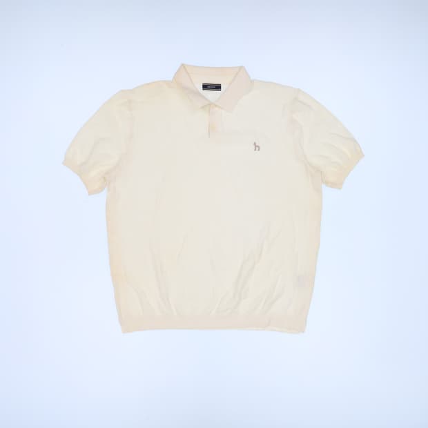 115 헤지스 반팔 카라 니트 0413M