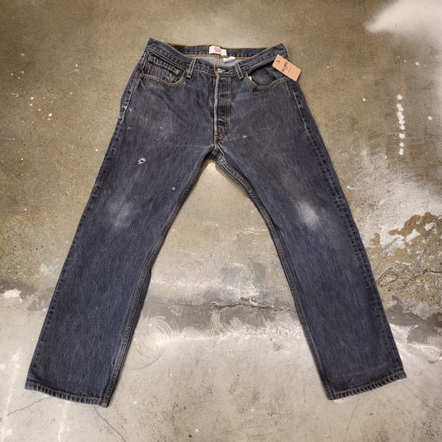 Levi's 오리지널 리바이스 501 청바지 워싱 데님