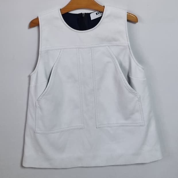 XS (44) MSGM 엠에스지엠 화이트 민소매