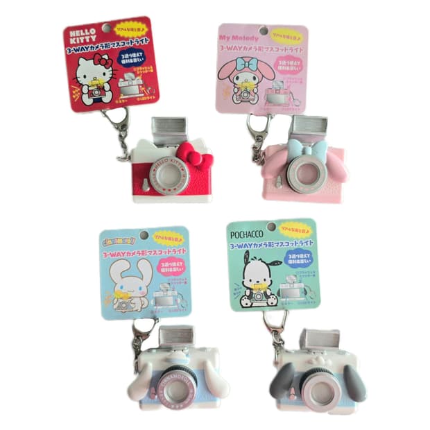 산리오 카메라 플래시 라이트 키링