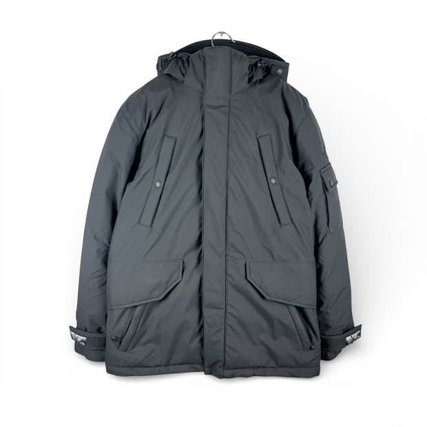 (100) 노스페이스 화이트라벨 아론 덕다운 패딩 블랙